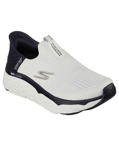 skechers slip ins white